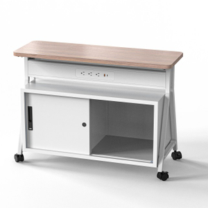 New Modern Mobile Power Table Base with Storage PS16