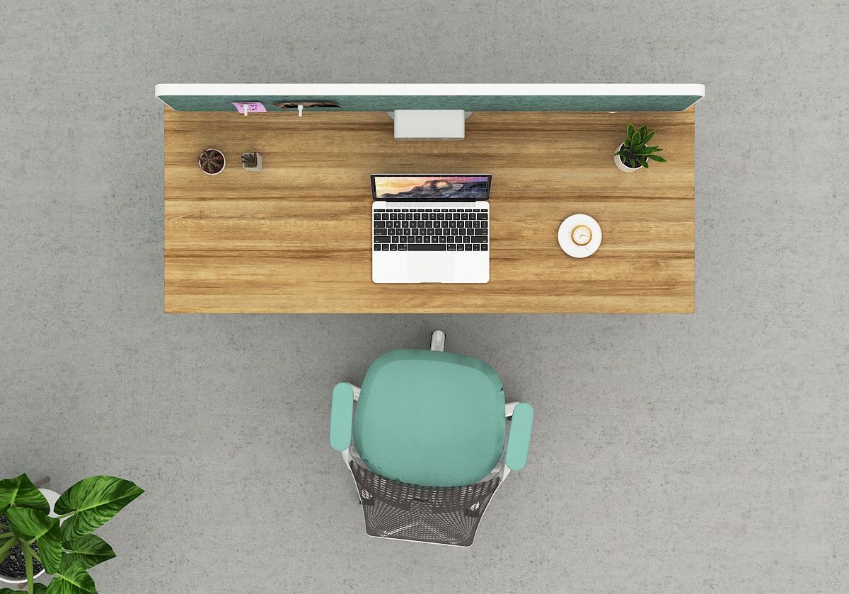 Office Furniture Set Modern Design Single Person Desk Workstation Cubicle One Person-EBS-1P